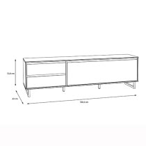 Narva Wooden TV Stand 1 Door 2 Drawers In Spica Oak