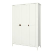 Tavira Wooden Wardrobe With 3 Doors In White