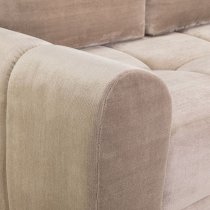 Ambon Plush Velvet Corner Sofabed Universal In Mocha