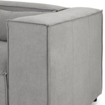 Beilla Polyster Fabric Corner Sofa Universal In Grey