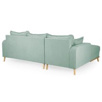 Buxton Fabric Left Hand Corner Sofa In Blue