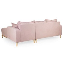 Buxton Fabric Right Hand Corner Sofa In Pink