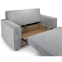 Cadiz Fabric 2 Seater Sofa Bed In Grey