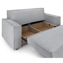 Cadiz Fabric 3 Seater Sofa Bed In Grey