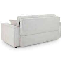 Cadiz Fabric 3 Seater Sofa Bed In Beige