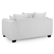 Grazed Fabric 2 Seater Sofa In Light Grey