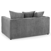 Hyeres Fabric 2 Seater Sofa In Grey