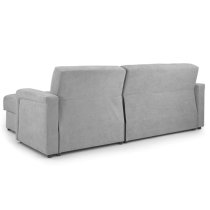 Kira Fabric Sofa Bed Corner In Grey