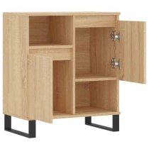 Celina Wooden Sideboard With 2 Doors In Sonoma Oak