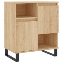 Celina Wooden Sideboard With 2 Doors In Sonoma Oak