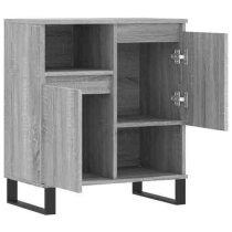 Celina Wooden Sideboard With 2 Doors In Grey Sonoma