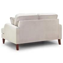 Robert Plush Velvet 2 Seater Sofa In Beige