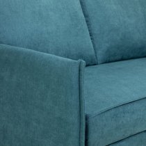 Melina Fabric Corner Sofa Bed In Teal