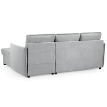 Melina Fabric Corner Sofa Bed In Grey