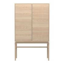 Labasa Storage Cabinet 2 Doors In White Pigmented Oiled Oak