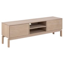 Labasa TV Stand 2 Doors In White Pigmented Oiled Oak