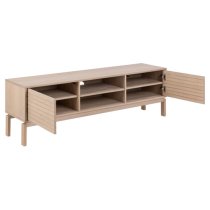 Labasa TV Stand 2 Doors In White Pigmented Oiled Oak