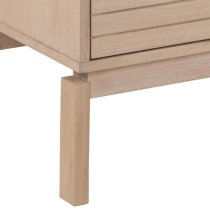 Labasa TV Stand 2 Doors In White Pigmented Oiled Oak