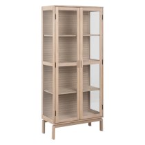 Labasa Bookcase 3 Shelves In White Pigmented Oiled Oak