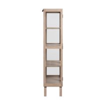 Labasa Bookcase 3 Shelves In White Pigmented Oiled Oak