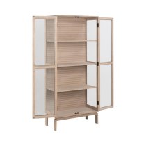 Labasa Bookcase 3 Shelves In White Pigmented Oiled Oak