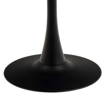 Macon Ceramic Dining Table Round In Grantham Matt Black