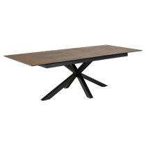 Hyeres Extending Ceramic Dining Table Large In Brown