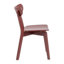 Reims Terracotta Rubberwood Dining Chairs In Pair