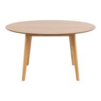 Reims Wooden Dining Table Round Large In Oak