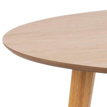 Reims Wooden Dining Table Round Large In Oak