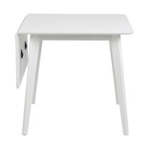 Reims Extending Wooden Dining Table In White