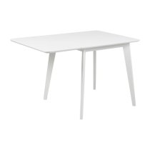 Reims Extending Wooden Dining Table In White