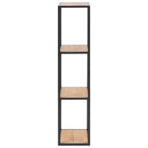 Salvo Wooden Bookcase Tall With 2 Matt Wild Oak Shelves