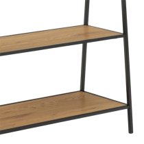 Salvo Wooden Clothes Rack With 2 Shelves In Matt Wild Oak