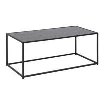 Salvo Wooden Coffee Table Rectangular In Ash Black