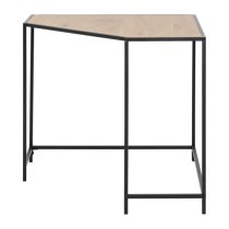 Salvo Wooden Laptop Desk Corner In Matt Wild Oak