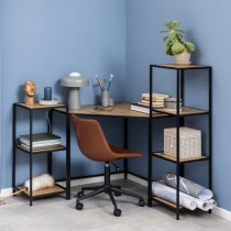 Salvo Wooden Laptop Desk Corner In Matt Wild Oak