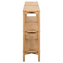 Barstow Wooden Bookcase Wide With 4 Shelves In Oak