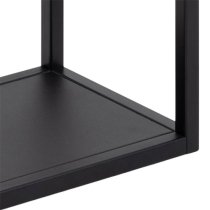 Galway Metal Wall Shelf 2 Tier Small In Matt Black