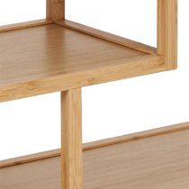 Manacor Bamboo Bookcase With 4 Shelves In Natural