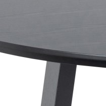 Malang Wooden Dining Table Round In Black