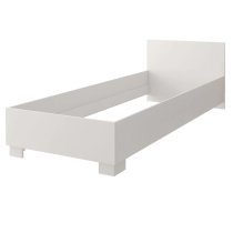 Oxnard Wooden Single Bed In Matt White