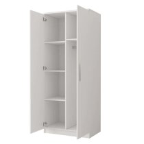 Oxnard Wooden Wardrobe With 2 Doors In Matt White