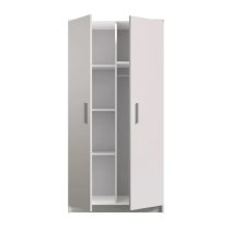 Oxnard Wooden Wardrobe With 2 Doors In Matt White