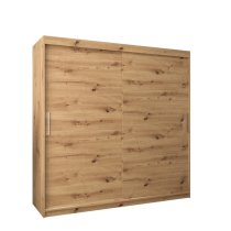 Tavira Wooden Wardrobe 2 Sliding Doors 200cm In Artisan Oak