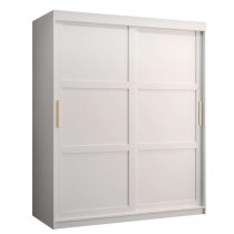 Rieti I Wooden Wardrobe 2 Sliding Doors 150cm In White