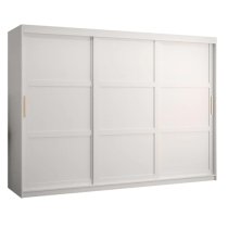 Rieti I Wooden Wardrobe 2 Sliding Doors 250cm In White