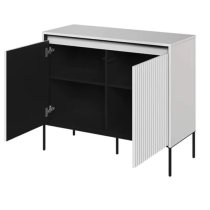 Trier Wooden Sideboard With 2 Doors In Matt White