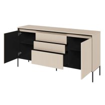 Trier Wooden Sideboard With 2 Doors 3 Drawers In Beige