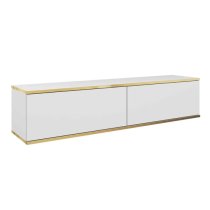 Mexico Floating Wooden TV Stand With 2 Doors In White